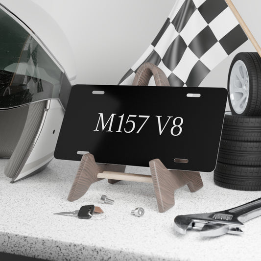 M157 V8 Vanity Plate