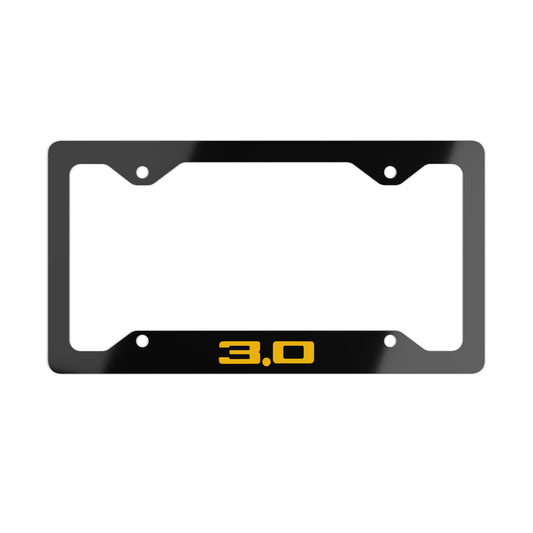 3.0 CSL License Plate Frame - Yellow Text