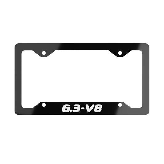 6.3 V8 License Plate Frame
