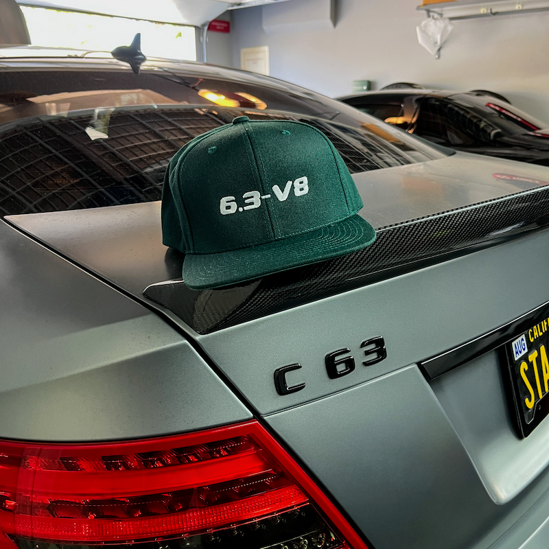6.3 V8 Flat Bill Snapback Hat