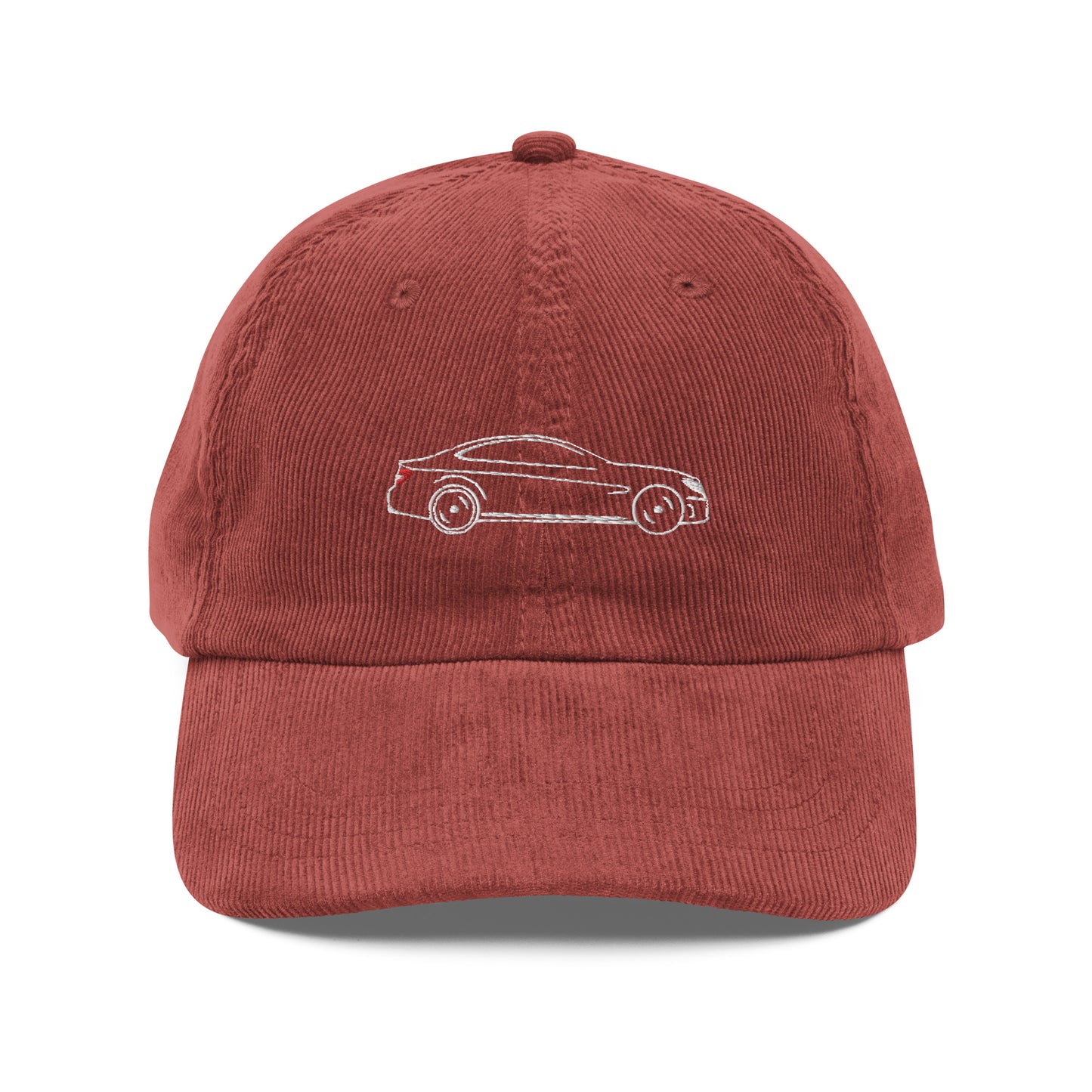 W204 C63 Coupe Silhouette Embroidered Corduroy Hat