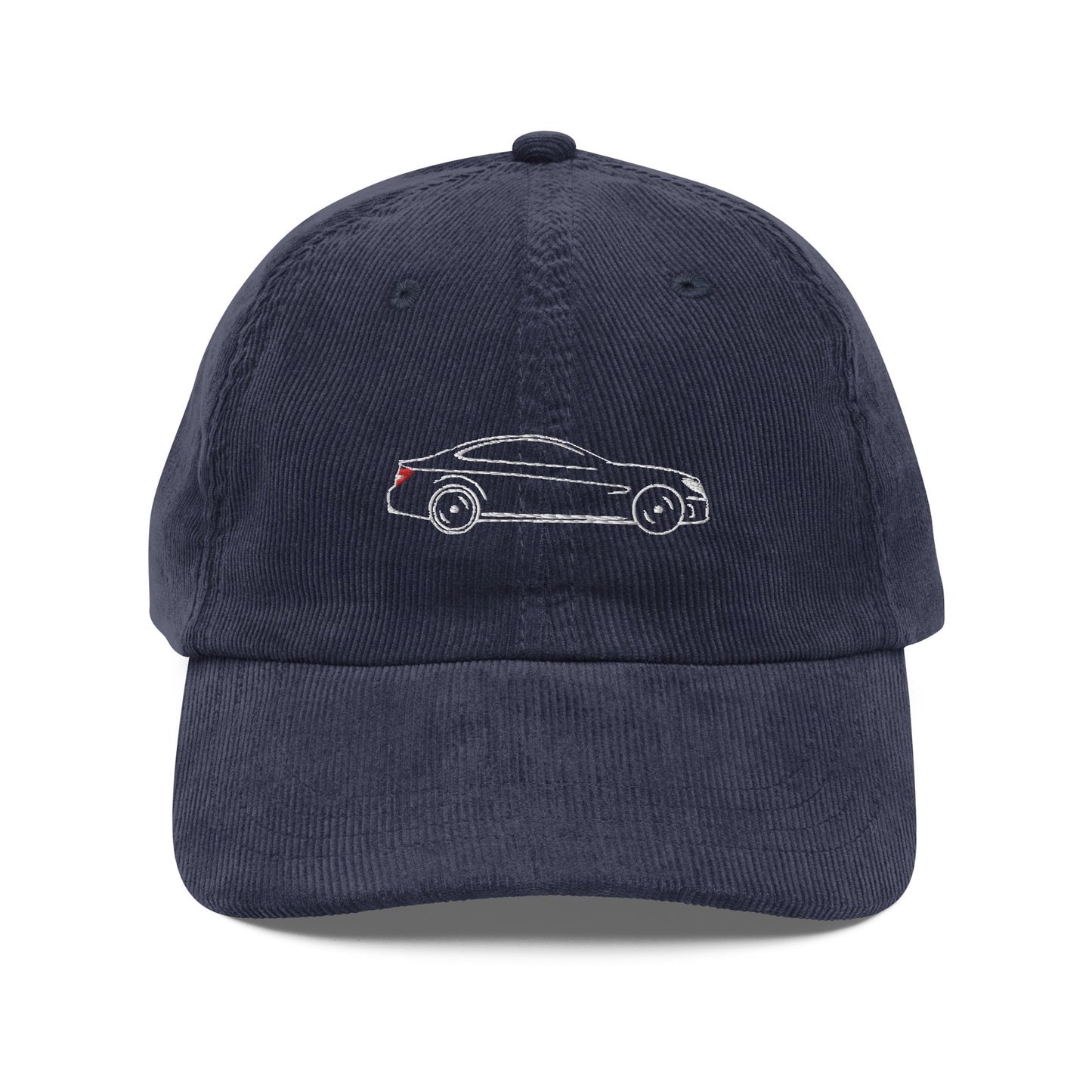 W204 C63 Coupe Silhouette Embroidered Corduroy Hat