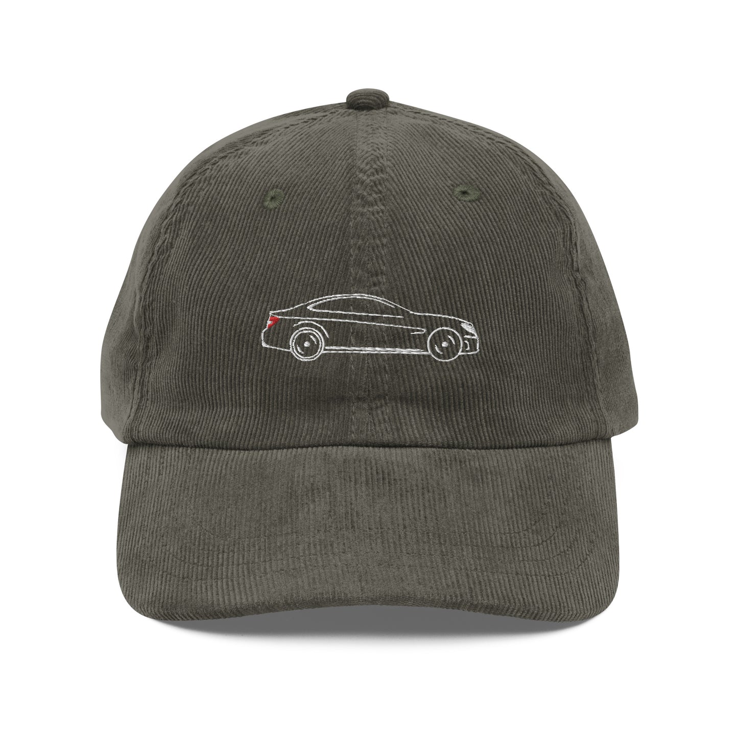 W204 C63 Coupe Silhouette Embroidered Corduroy Hat
