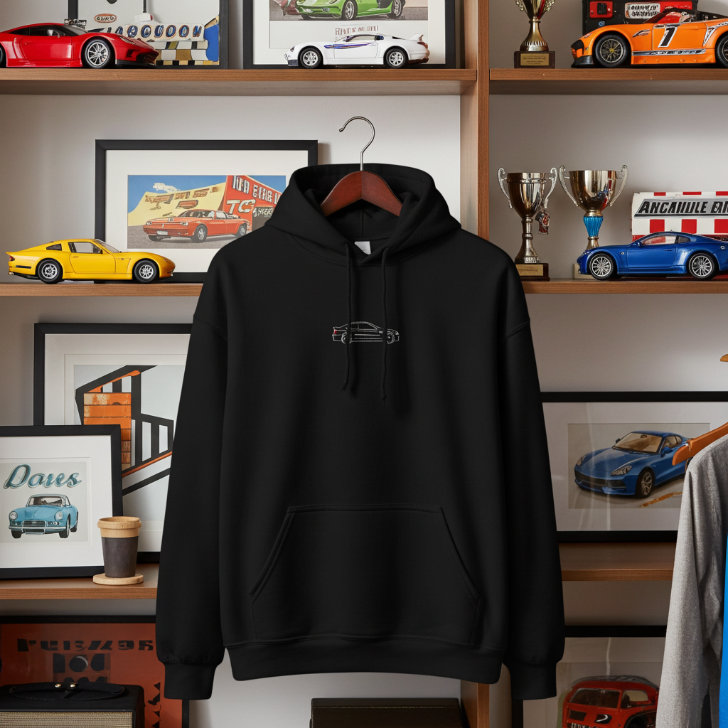 E46 Silhouette Embroidered Hoodie